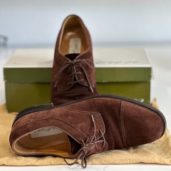 Mens, Brown Suede Mezlan Shoes